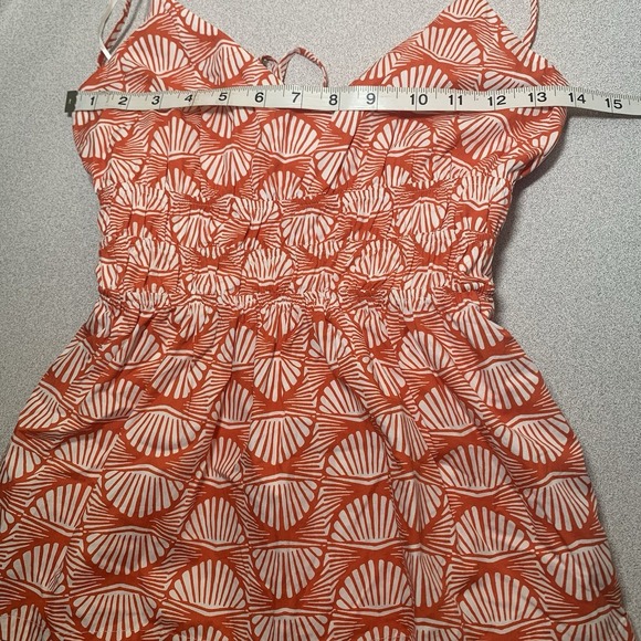 Anthropologie XXS Super Mini Dress Womens Sleeveless Lined Beach Shell Pockets - Picture 8 of 10